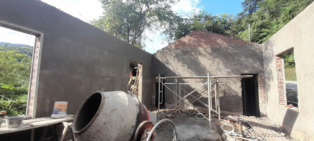 Toàn cảnh công trình đang thi công